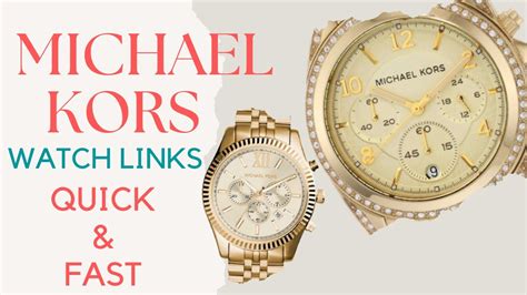 how to take links out of a michael kors watch|michael kors watch replacement screws.